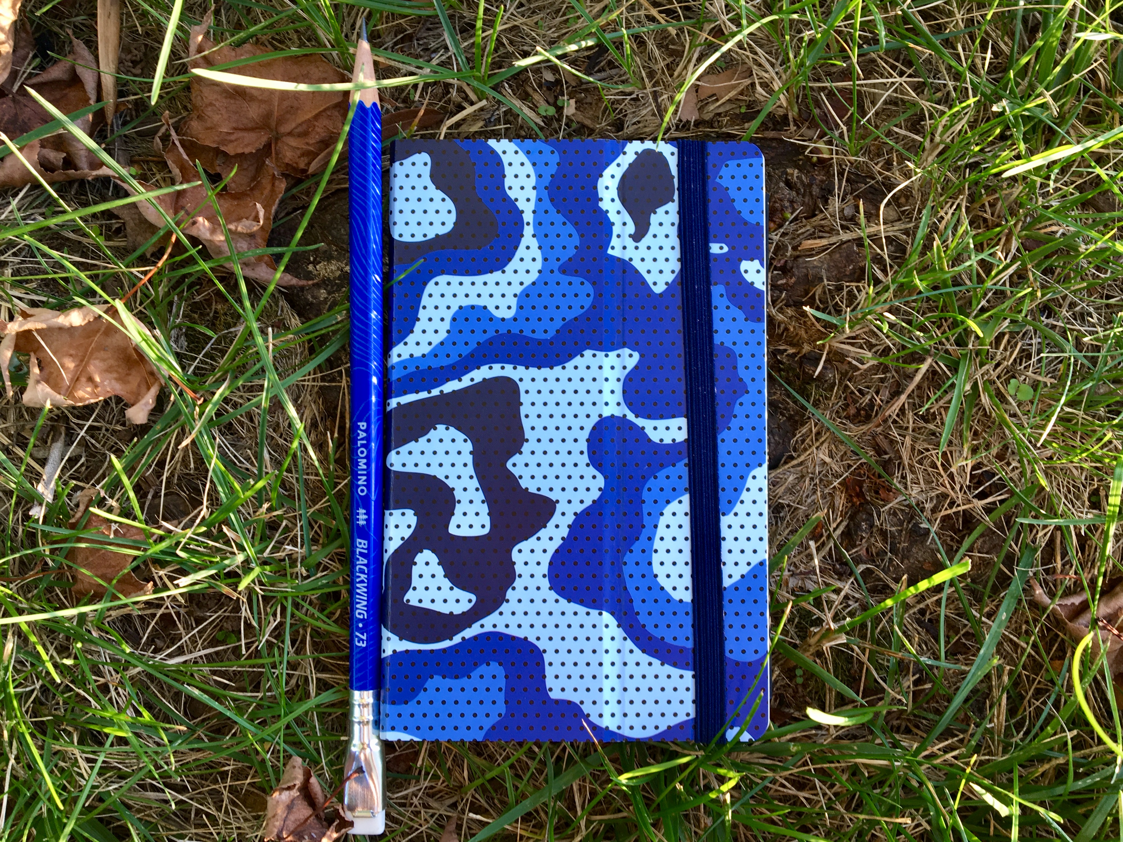 Camo Notebook: Cobalt Blue Camouflage, 144 Pages